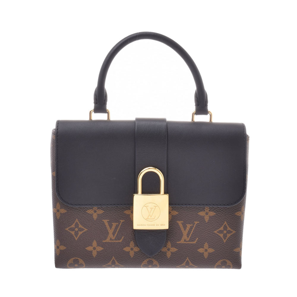 LOUIS VUITTON ルイヴィトンロッキーBB  モノグラム 黒 レディース モノグラムキャンバス 2WAYバッグ Ｍ44141  中古