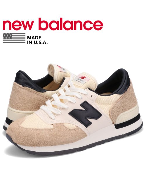 ニューバランス new balance 990 スニーカー メンズ Dワイズ MADE IN USA 990V1 ベージュ M990AD1