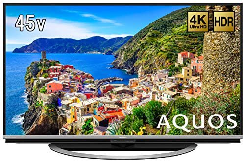 シャープ 45V型 液晶 テレビ AQUOS LC-45US45 4K HDR対応 低反射「N-Blackパネル」搭載 2017年モデル【中古品】