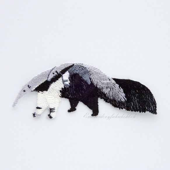 親子のオオアリクイ　野生動物　アリクイ