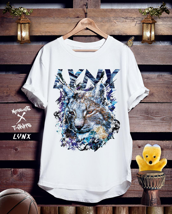 オオヤマネコTシャツ「LYNX」