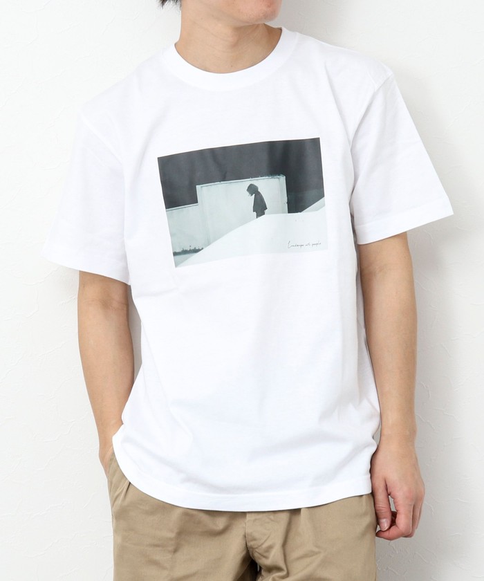 ノーリーズグッドマン/Landscape with people T－shirts フォトプリント･･･