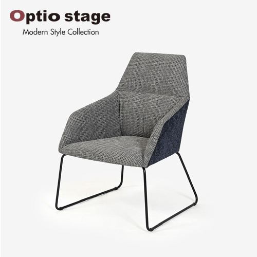 【ウェブコム限定】大塚家具オリジナル Optio stage (オプティオ ステージ) ラウンジチェア「OP13 オプティオ13 ロータイプ」布#3 クレオGR/#2 リップルNV【受注生産品】