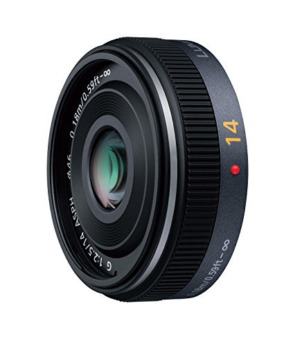 Panasonic マイクロフォーサーズ用  14mm F2.5 単焦点 広角パンケーキレンズ G ASPH. H-H014【中古品】