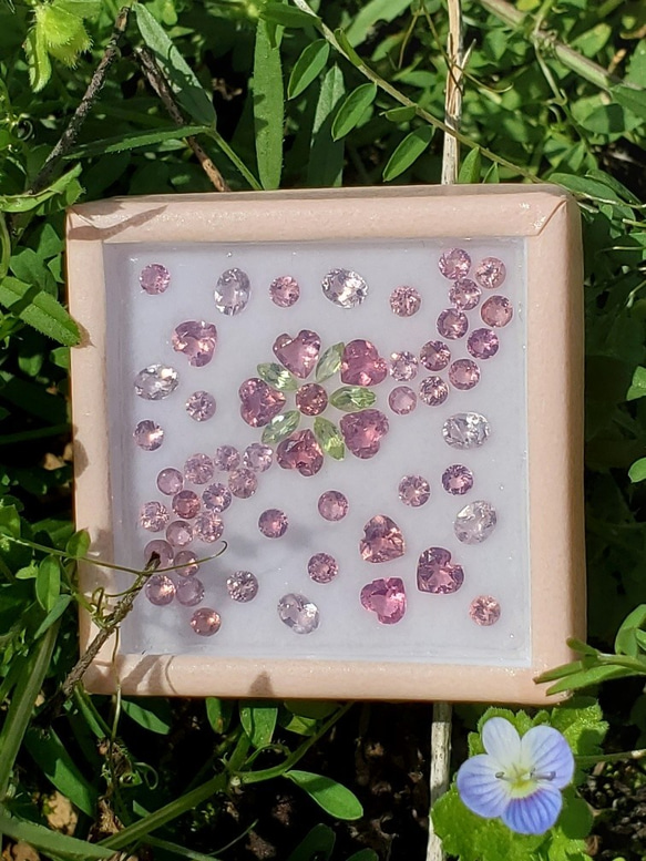 【オーダー制作対応】ミネラルアート「桜舞う」Mineral Art in BOX