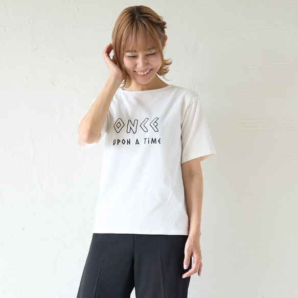 ﾓﾘﾉｶﾞｯｺｳ 大人が似合う ロゴTシャツ (ホワイト)