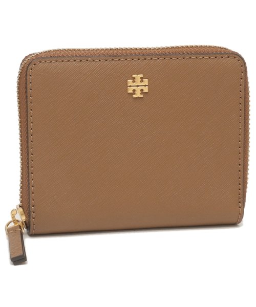 トリーバーチ アウトレット 二つ折り財布 エマーソン ミニ財布 ブラウン レディース TORY BURCH 136098 909