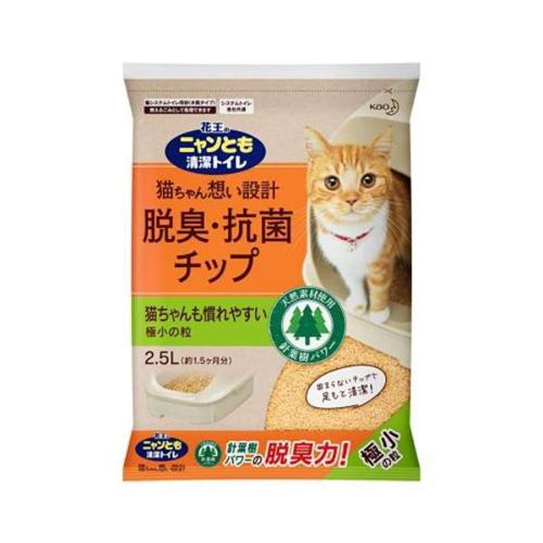 花王 ニャントモチップゴクショウ ニャンとも清潔トイレ脱臭・抗菌チップ極小の粒２．５L