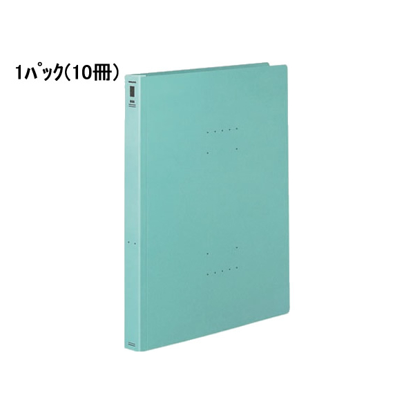 コクヨ フラットファイル〈NEOS〉厚とじ A4タテ ターコイズブルー 10冊 F010550-ﾌ-NEW10B