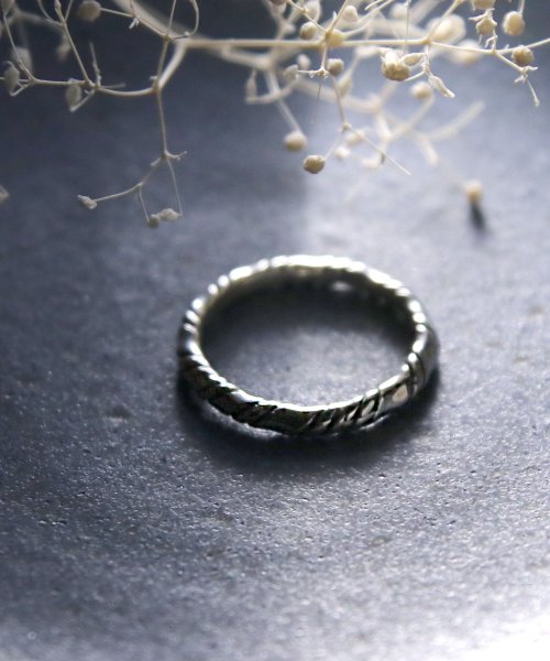 【YArKA/ヤーカ】silver925 roop  design ring [hio]/シルバー925ロープデザインリング[ヒオ]