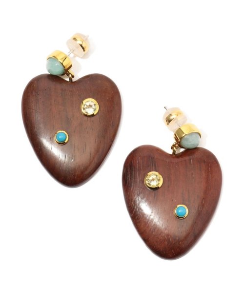 LIZZIE FORTUNATO TAMARIND HEART ピアス