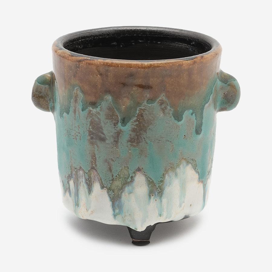 stem | C3302 ABSTRACT POT Terracotta