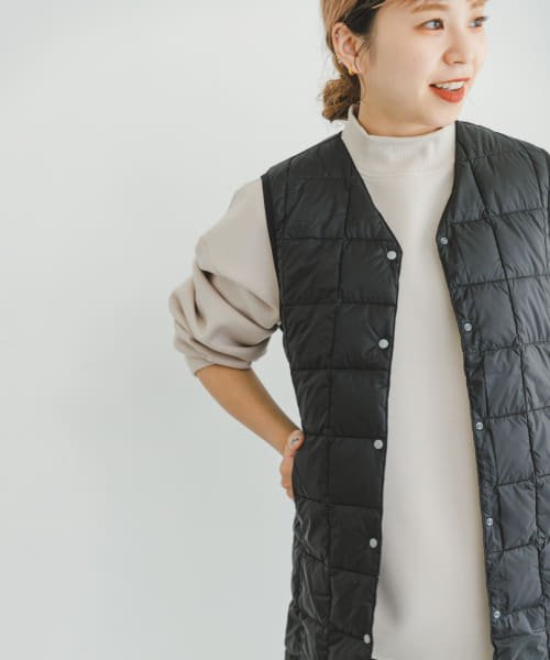 TAION　V NECK LONG DOWN VEST