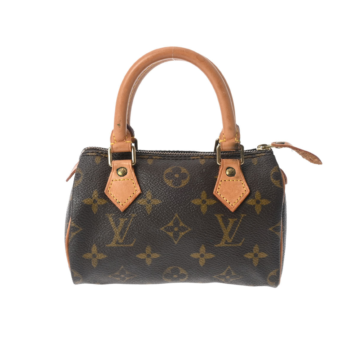 LOUIS VUITTON ルイヴィトン モノグラム ミニ スピーディ ブラウン M41534 レディース モノグラムキャンバス ハンドバッグ Bランク 中古 