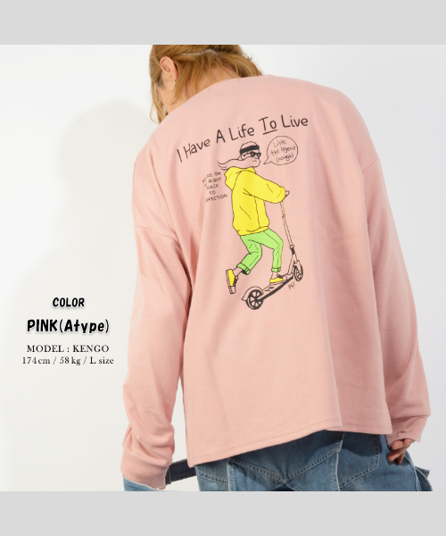 ワンフォークロージング/ビッグtシャツ メンズ 長袖tシャツ レディース ビッグシルエット 長袖 ･･･