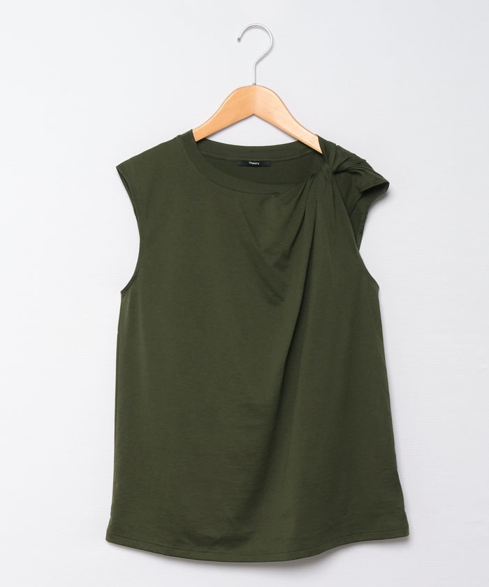 セオリー/カットソー APEX TEE PUR TWISTED TANK