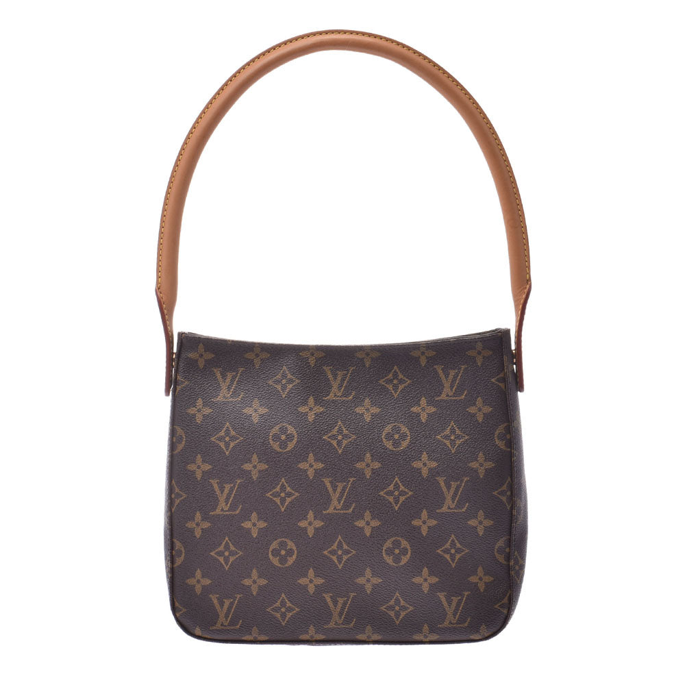 LOUIS VUITTON ルイヴィトン モノグラム ルーピングMM  ブラウン M51146 レディース モノグラムキャンバス ワンショルダーバッグ ABランク 中古 