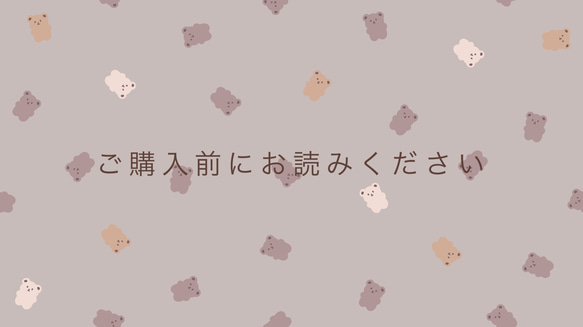 〜注意事項〜ご購入前にお読みください