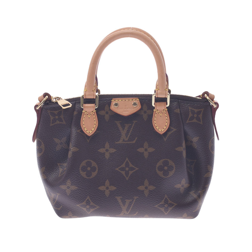 【2025 カレンダーの人気アイテム】 LOUIS VUITTON ルイヴィトン モノグラム ナノテュレン ブラウン M61253 レディース モノグラムキャンバス ショルダーバッグ Aランク 中古 