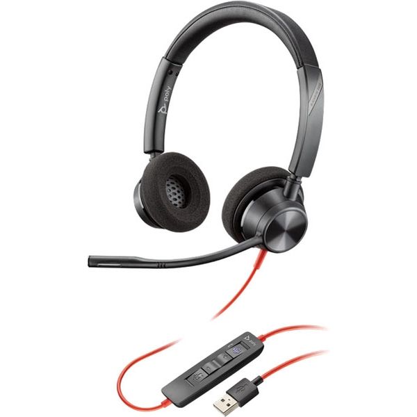 Ｂｌａｃｋｗｉｒｅ　３３２０　（両耳タイプ、ＵＳＢーＡ対応）　２１３９３４ー０１ PPBKW-3320UA 1式 PLANTRONICS（直送品）