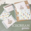 ミニレターセット【ICECREAM gelato】