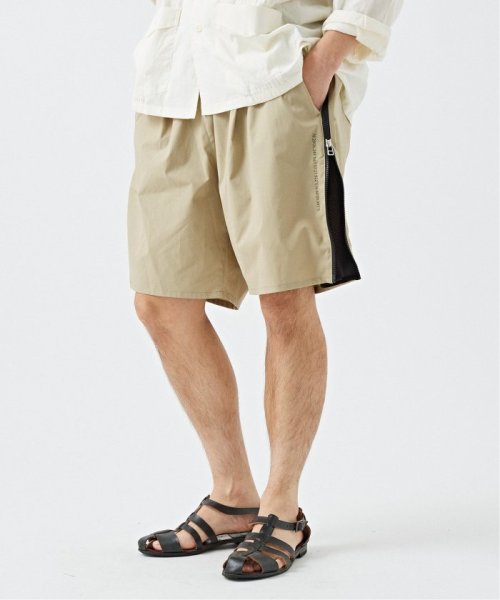 OLIVEDRAB SIDE ZIP SHORTS