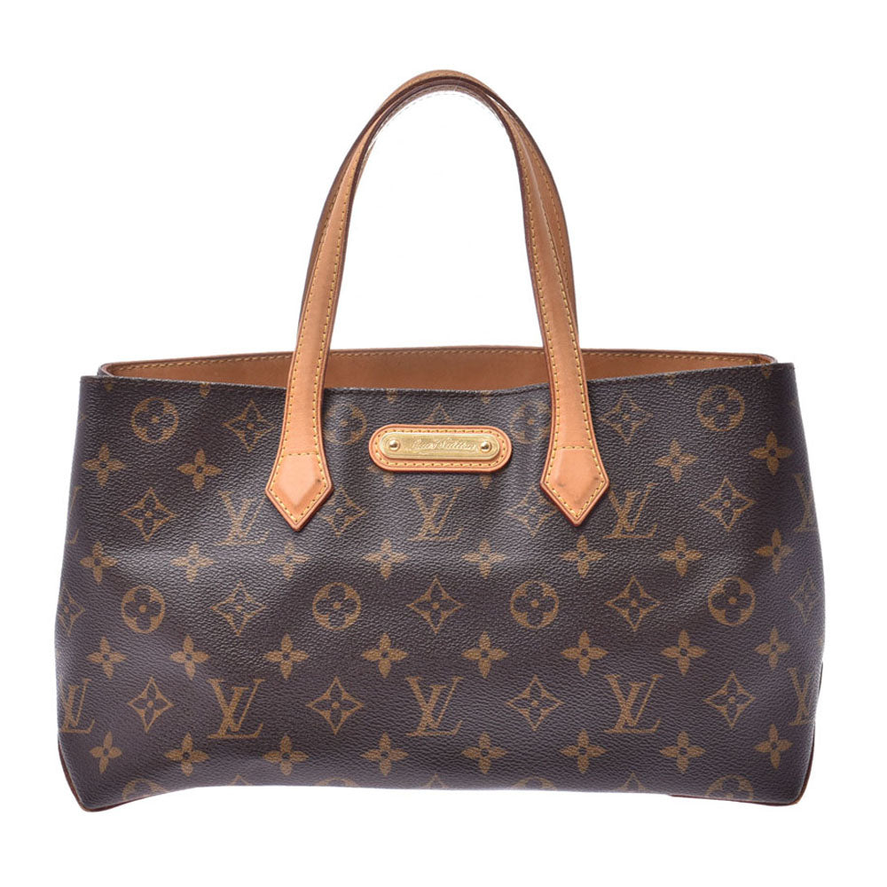 【お歳暮】LOUIS VUITTON ルイヴィトン モノグラム ウィルシャーPM ブラウン M45643 レディース モノグラムキャンバス ハンドバッグ Bランク 中古 _画像1