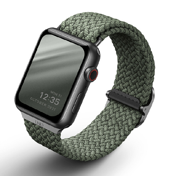 ＵＮＩＱ Apple Watch 38/40/41mm用BRAIDED STRAP UNIQ ASPEN CYPRESS GREEN UNIQ-40MM-ASPGRN