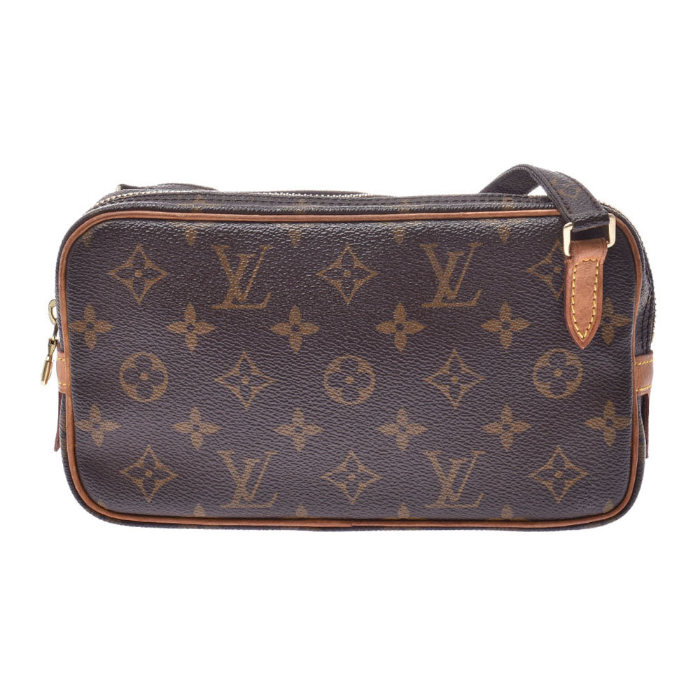 ルイヴィトンマルリーバンドリエール  14145 ブラウン ユニセックス モノグラムキャンバス ショルダーバッグ M51828  LOUIS VUITTON 中古