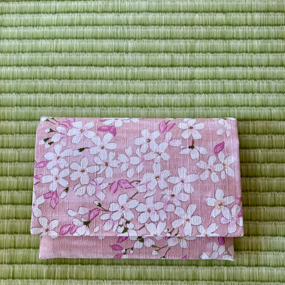 御朱印帳入れ(小サイズ用1冊用)桜(ピンク)