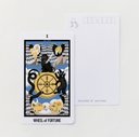 TAROT POSTCARD - wheel of fortune -