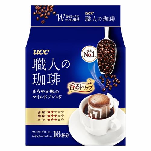 UCC 職人の珈琲 ドリップコーヒー まろやか味のマイルドブレンド 16P