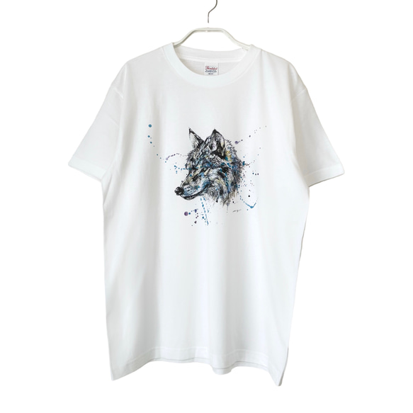 【オリジナルイラストTシャツ】狼