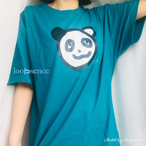 【受注生産】パパパ・パンダ design by #みやなな ループセンスオリジナルTシャツ