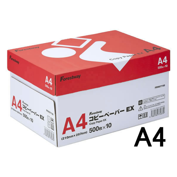 Forestway コピーペーパーEX A4 500枚×10冊 1箱(10冊) F859967-FRW677100