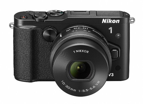 Nikon ミラーレス一眼Nikon 1 V3 標準パワーズームレンズキット ブラック N1V3HPLKBK【中古品】