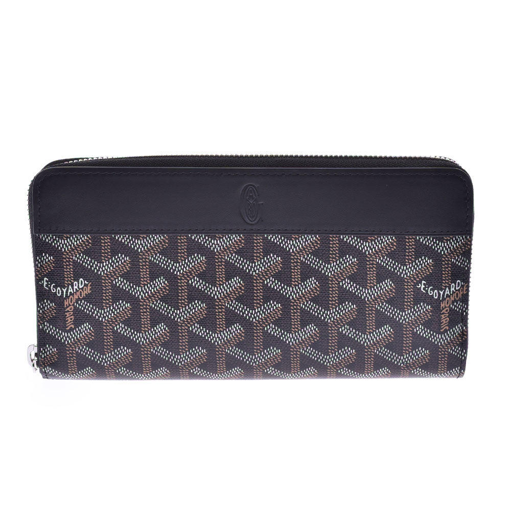 GOYARD ゴヤール マティニョン GM ラウンドファスナー長財布 黒/黒 ユニセックス PVC/カーフ 長財布 未使用 