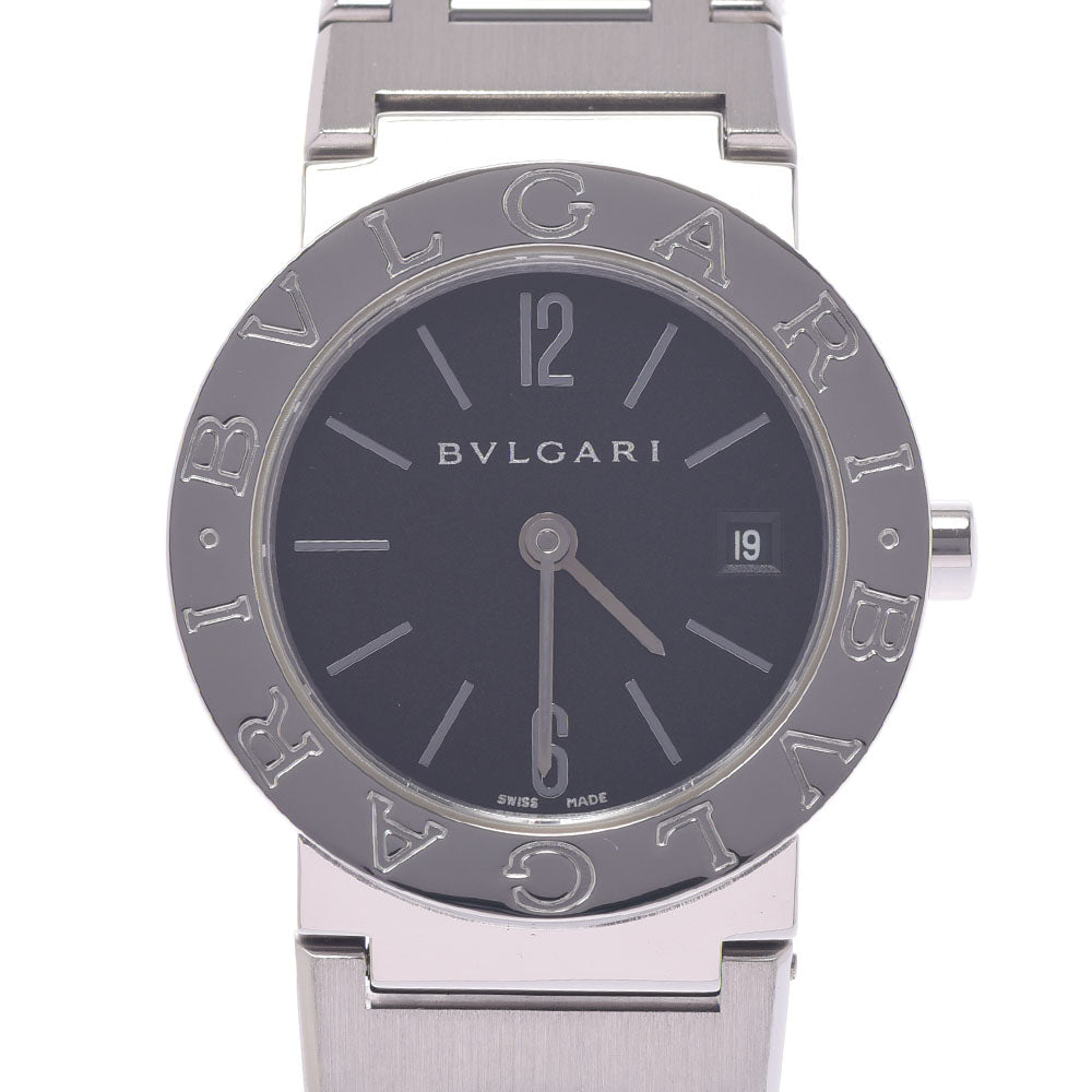 BVLGARI ブルガリ ブルガリブルガリ 26 BB26SS レディース SS 腕時計 クオーツ 黒文字盤 Aランク 中古 