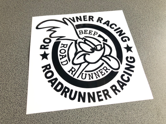 road runner Racing 丸 ロードランナー ステッカー 右向き【カラー選択可】  送料無料♪