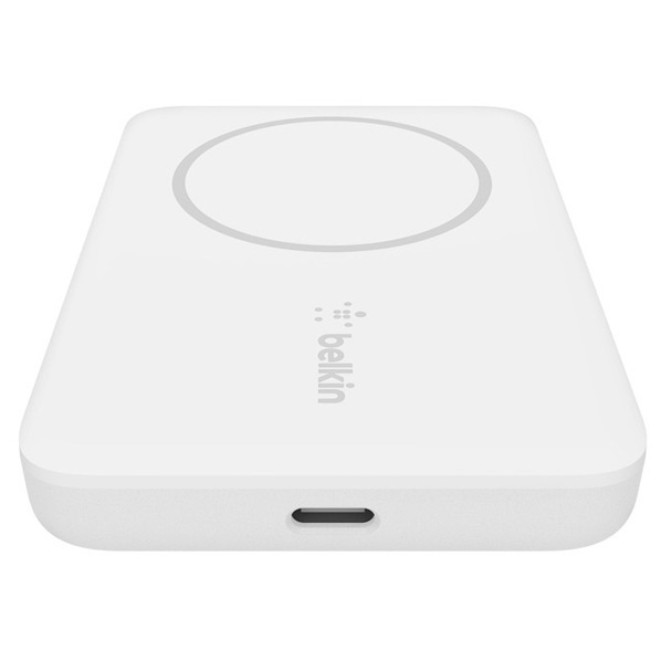 BELKIN MagSafe対応 磁気ワイヤレスモバイルバッテリー(2500mAh) BOOST UP CHARGE ホワイト BPD002BTWH