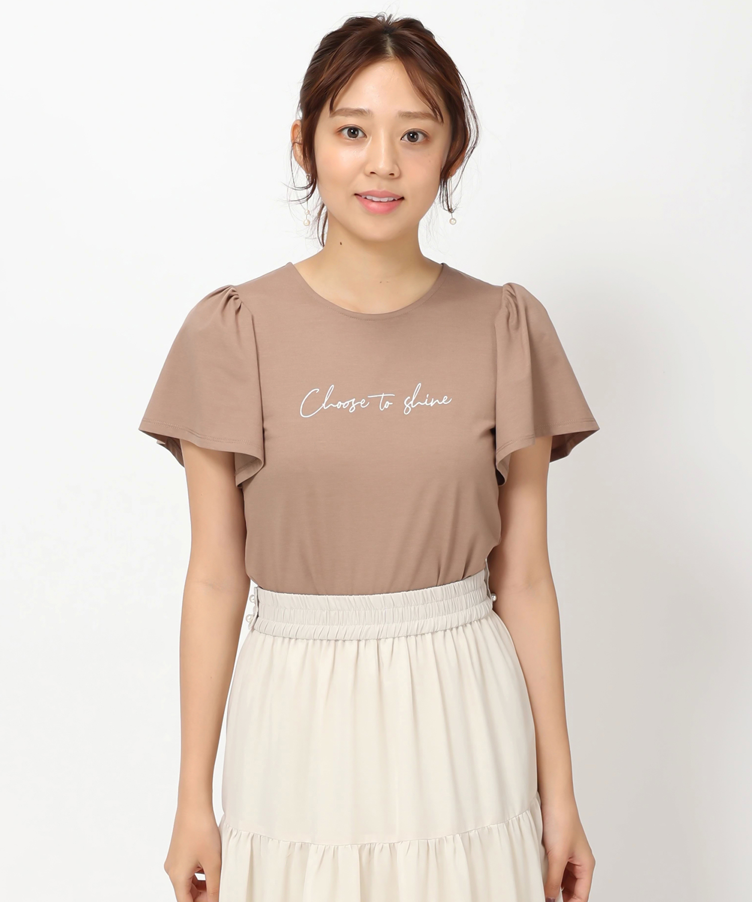 ミッシュマッシュ/バックリボンメッセージTシャツ/MM328202