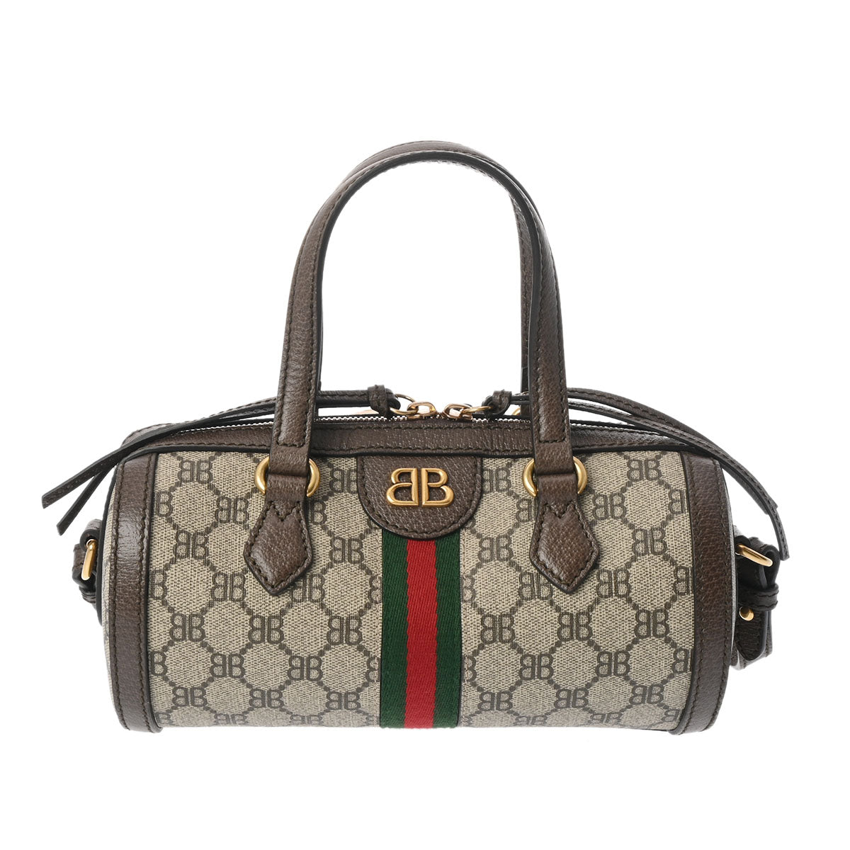 GUCCI グッチ バレンシアガコラボ 2WAY ベージュ/エボニー 680123 レディース PVC レザー ハンドバッグ 新同 中古 