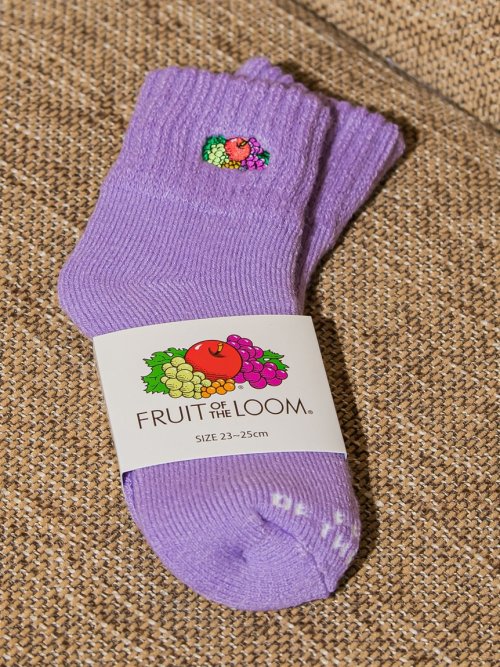 【FRUIT OF THE LOOM 】裏起毛あったかネオンソックス