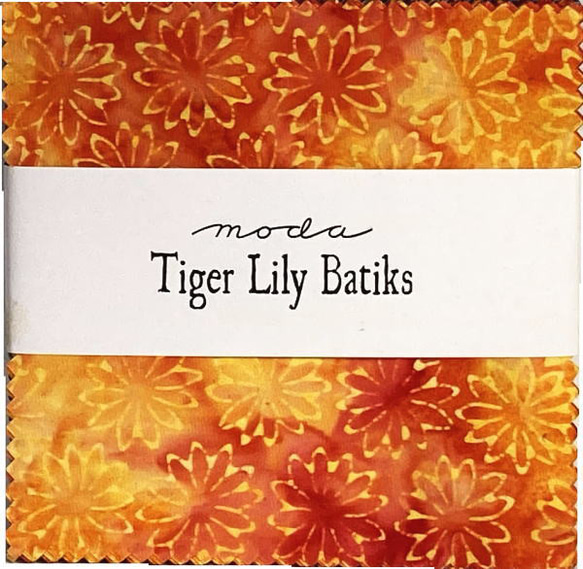 「Tiger Lily Batiks」moda Charm Pack( カットクロス40枚)