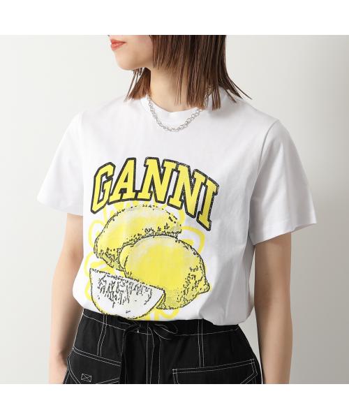 ガニー/GANNI 半袖 Tシャツ Basic jersey Relaxed T－shirt