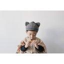 kitten knit hat charcoal