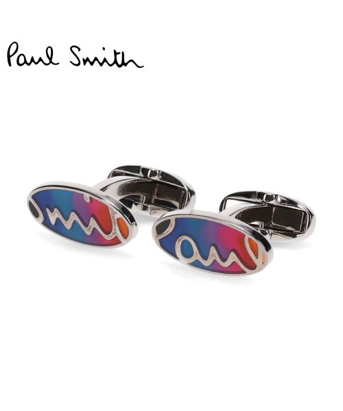 ポールスミス Paul Smith カフスボタン カフリンクス メンズ ブランド CUFFLINK OVAL マルチカラー シルバー M1A－CUFF－HOVA