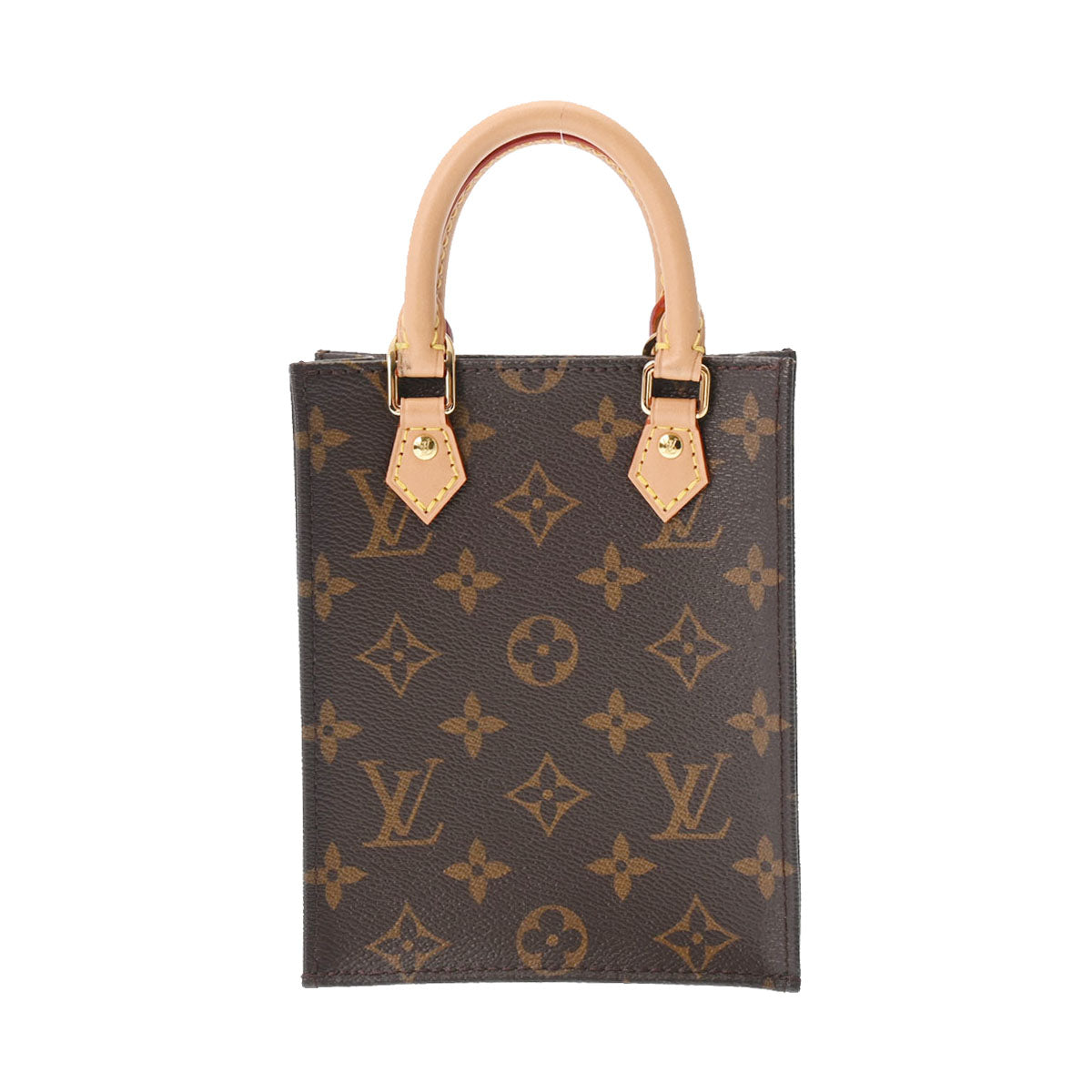 LOUIS VUITTON ルイヴィトン モノグラム プティットサックプラ ブラウン M81295 レディース モノグラムキャンバス ショルダーバッグ Aランク 中古 