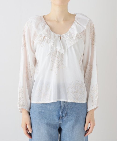 SZ Blockprints/エスゼットブロックプリント Stella Top in Gold SS24－STT－PALOUT