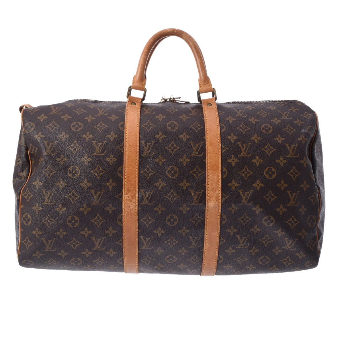 LOUIS VUITTON ルイヴィトン モノグラム キーポル 50 ブラウン M41426 ユニセックス モノグラムキャンバス ボストンバッグ Cランク 中古 